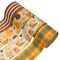 Fall Burlap Plaid Ribbon Wired 2 1/2" x 6 Yards 4 Rolls, Animal Park Ribbon for Autumn Wreath Thanksgiving Christmas Farm Gift Wrapping Home Decor